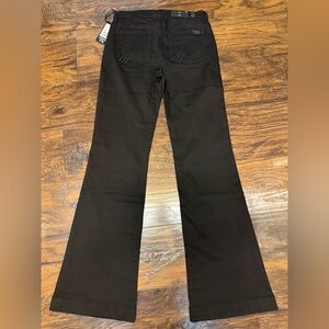 7 For All Mankind Black Flare Jeans